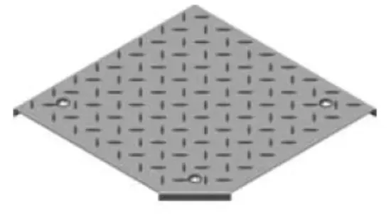 Зображення Кришка протекторної пластини для горизонтального поворот на 90° з фіксатором PZKKRT600 (107160)