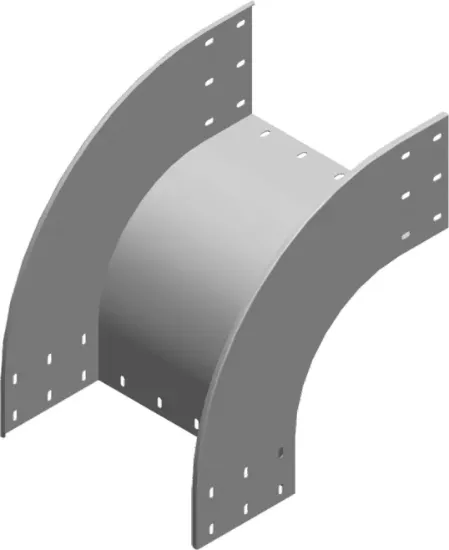 Зображення Поворот 90° горизонтальний зовнішній LZZC600H200 (371560)