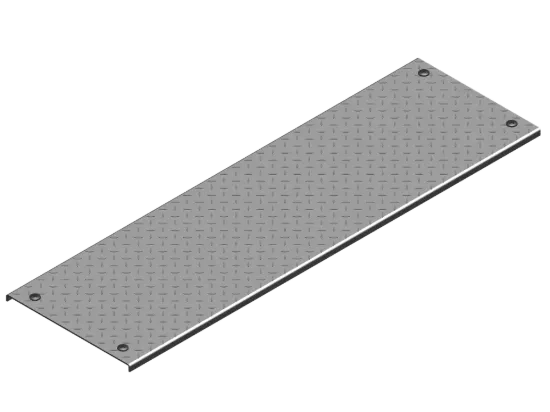 Зображення Кришка протекторної пластини з замком PZKRT600/3 (107060)