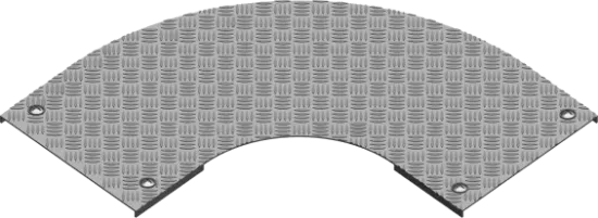 Зображення Кришка протекторної пластини для горизонтального поворот на 90° PZKZRT400 (305040)