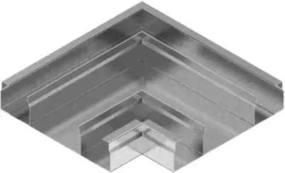 Зображення Поворот 90° горизонтальний - 3 компл. KKNt240H38 (530924)