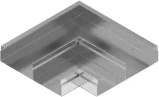 Зображення Поворот 90° горизонтальний - 2 компл. KKNd250H48 (570825)