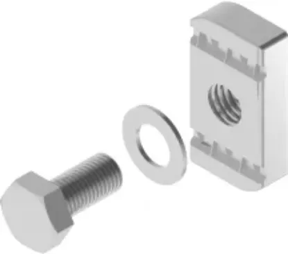 Зображення Болт + шайба + прямокутна гайка (компл.)10x30 (650651)