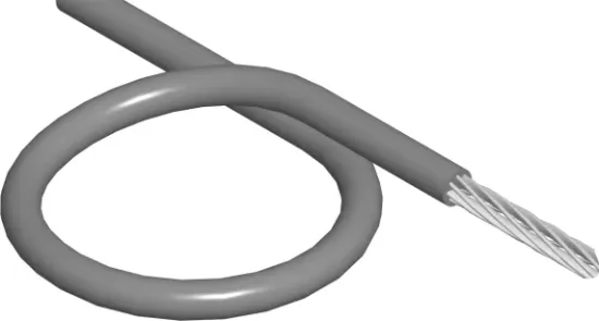 Зображення Трос сталевий з ПВХ покриттям LSP6/8 (650622)