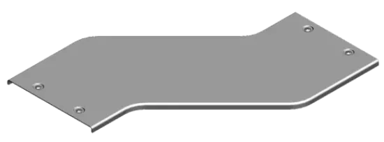 Зображення Кришка для горизонтального обхіду - права H50, H100 з фіксатором PZOPZZP50 (306205)