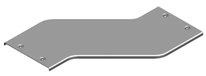 Зображення Кришка для горизонтального обхіду - права H50, H100 з фіксатором PZOPZZC50 (306305)