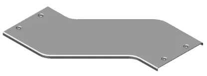 Зображення Кришка для горизонтального обхіду - ліва H200 з фіксатором PZOLZZP300H200 (334120)