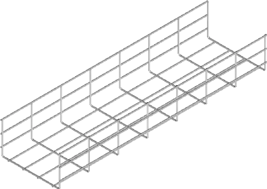 Зображення Лоток кабельний з дротяної сітки KSG300H110/3 (912230)