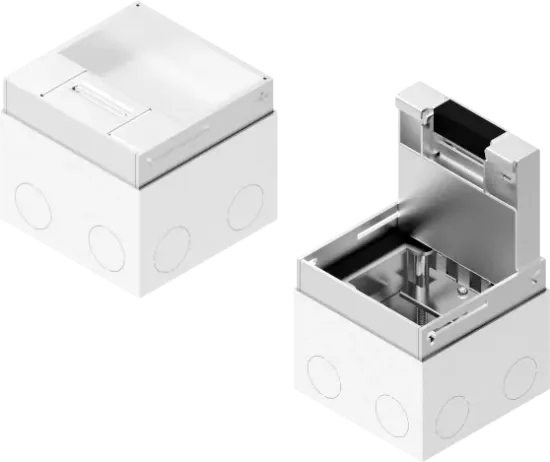 Зображення Коробка оцинкована з блокуванням відкривання та алюмінієвою кришкою для захисних кабелів POPZAS180H110G (241817)