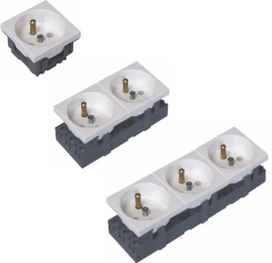 Зображення Розетка із заземленням із замком GZUB3 (281003)