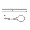 Зображення Трос сталевий з петлею та універсальним затискачем LPZU1/5 (670044)