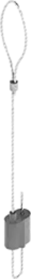 Зображення Трос сталевий з петлею та універсальним затискачем LPZU2/1 (670050)